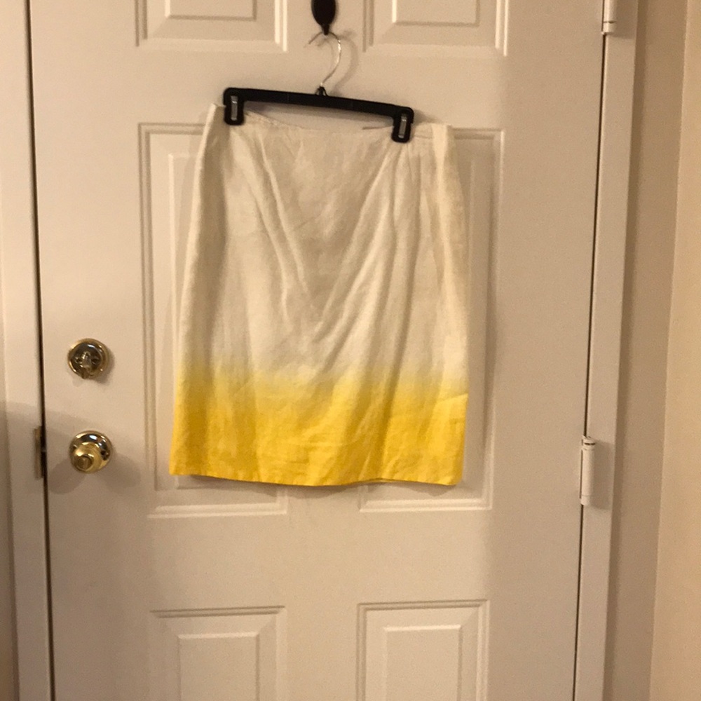 Linen J Crew Skirt
